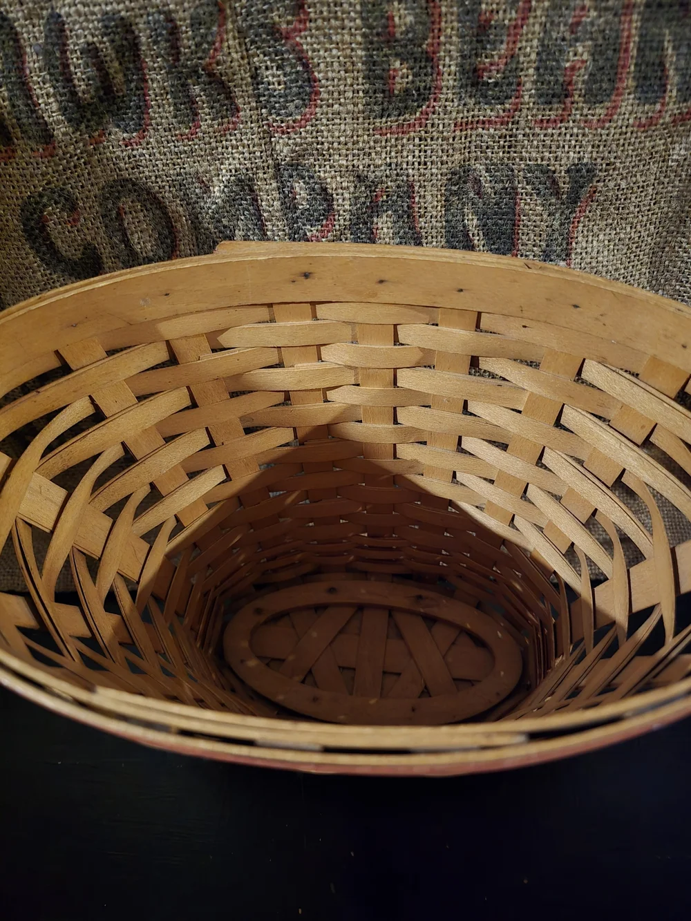 Longaberger Signature Basket with Red Accent